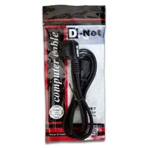 D-net-Power-Cable-3-Pin-1.8M-3 کابل برق سه پین منبع تغذیه کامپیوتر دی نت مدل 021 طول 1.8 متر ماینر 16 آمپر