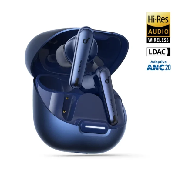 هدفون بلوتوثی انکر مدل Liberty 4 NC navy blue anker