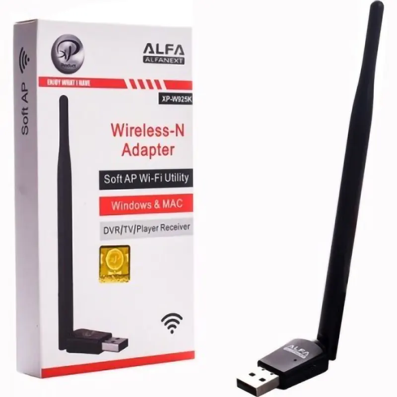 دانگل وای فای (Wi-Fi) آنتن دار آلفا ایکس پی (XP) مدل XP-W925S
