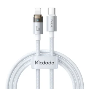 کابل تبدیل USB-C به لایتنینگ مک دودو مدل CA-694 طول 1.2 متر سفید