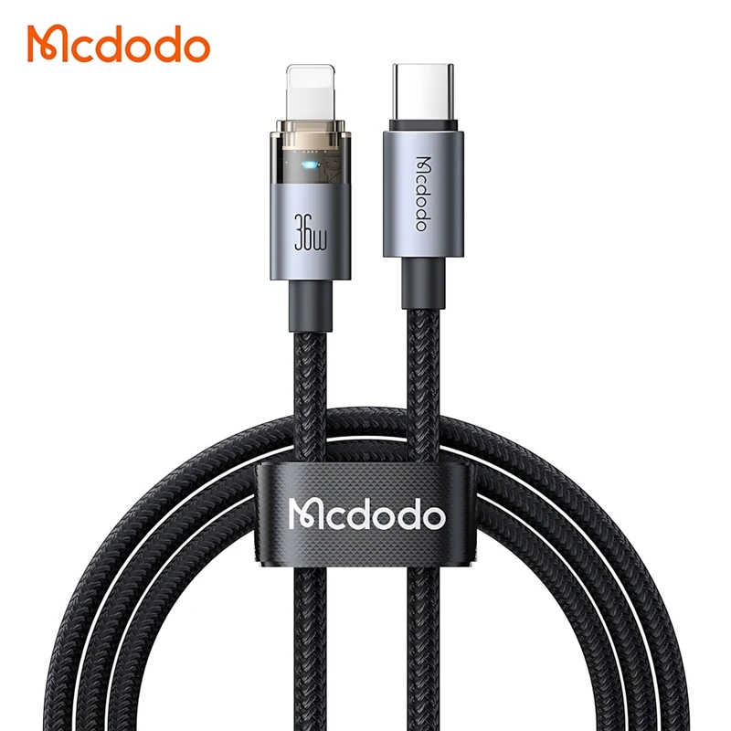 کابل تبدیل USB-C به لایتنینگ مک دودو مدل CA-694 طول 1.2 متر مشکی
