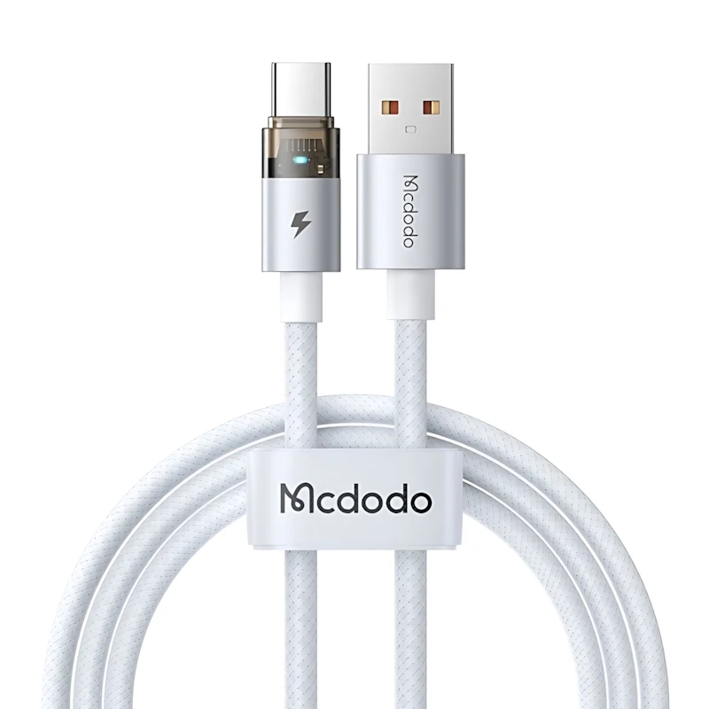 کابل تبدیل USB به USB-C مک دودو مدل CA-689 طول 1.2 متر white
