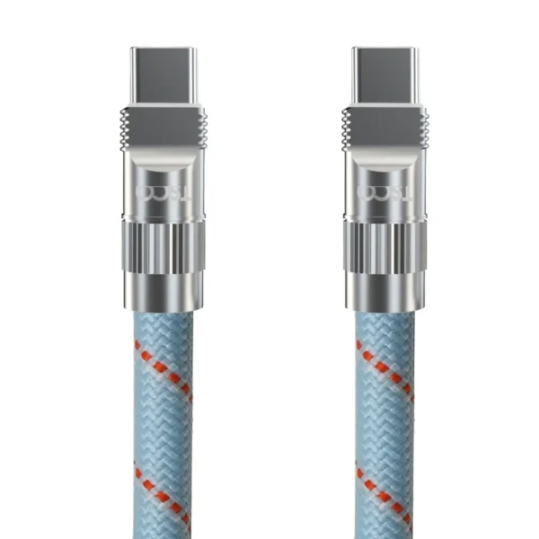 کابل تبدیل USB-C تسکو مدل TCPD 714 طول 1.2 متر آبی