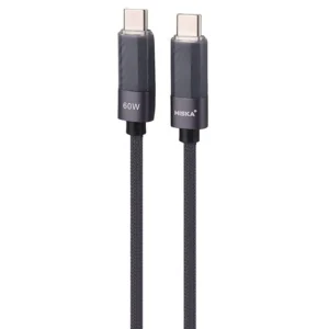 کابل دو سر تایپ سی فست شارژ 60 وات هیسکا LX-821CC طول 1 متر