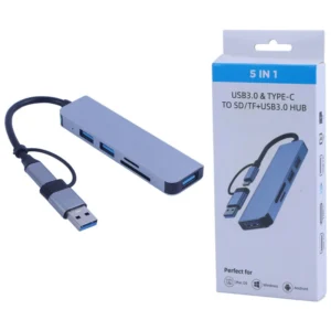 هاب 5 پورت Type-C USB 3.0